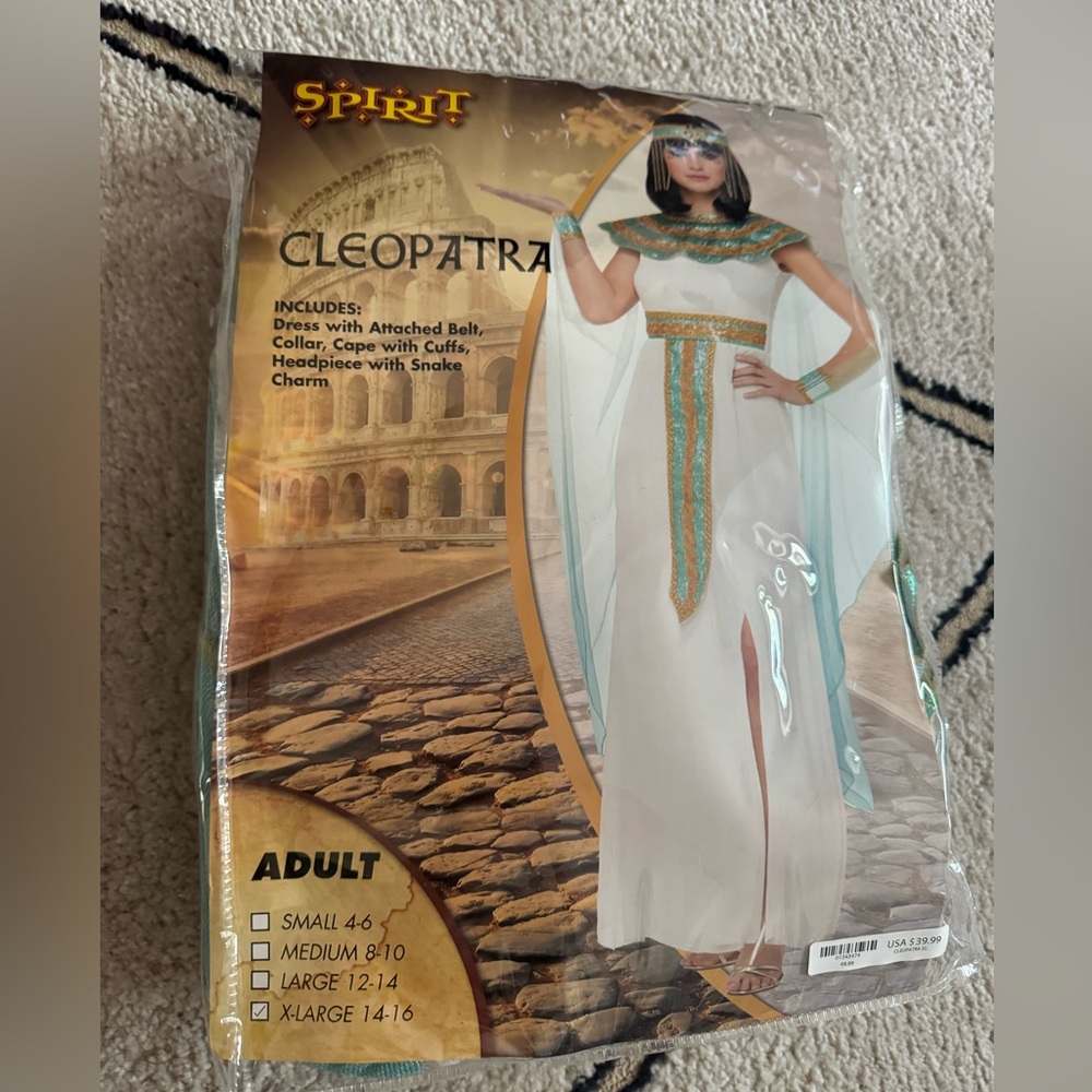 Spirit Halloween Cleopatra Costume with accessories